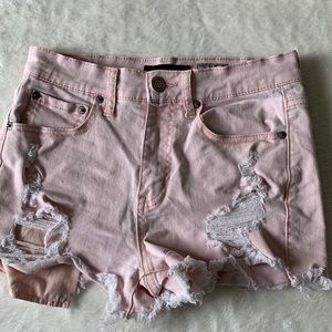 aeropostale high waisted jean shorts